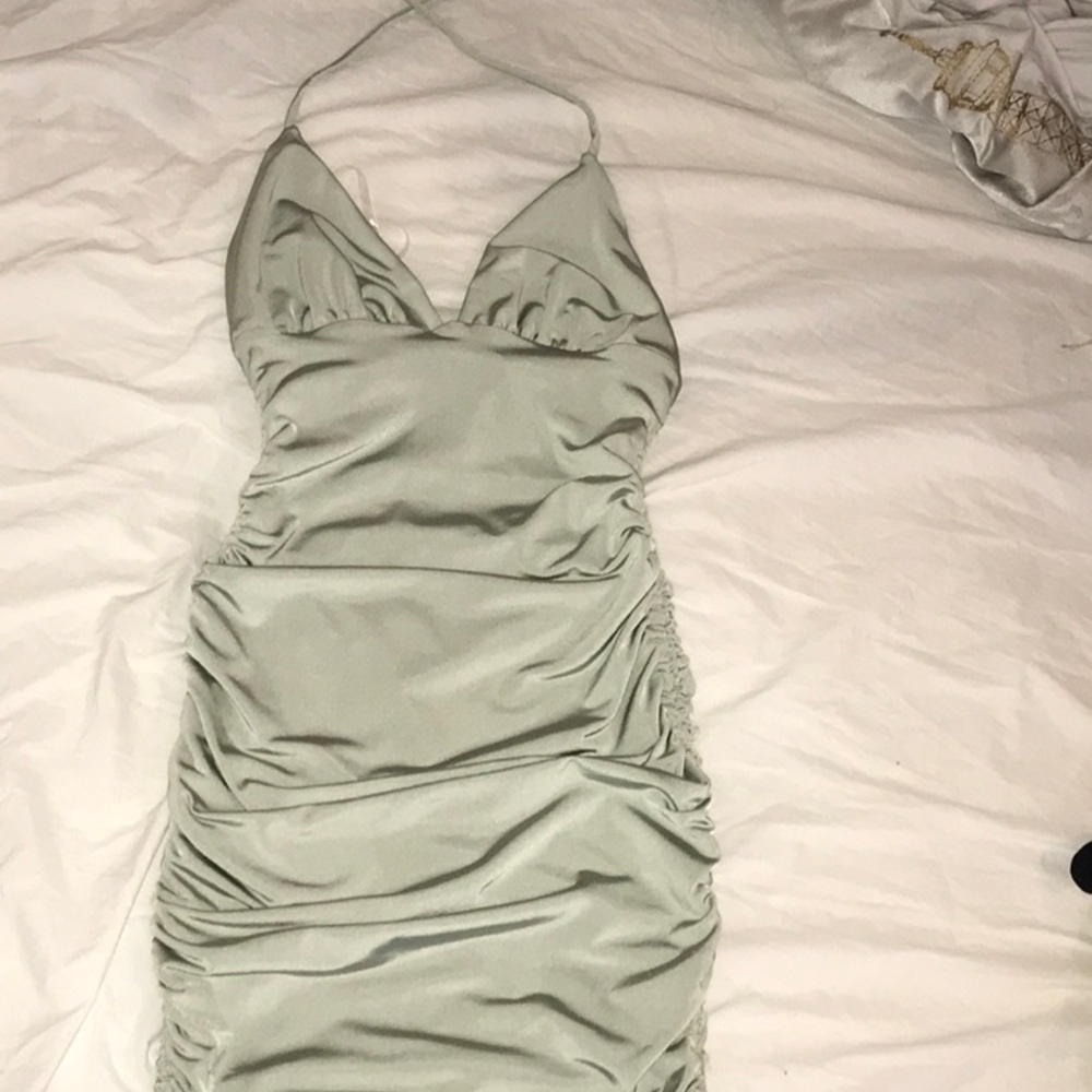 windsor halter bodycon dress